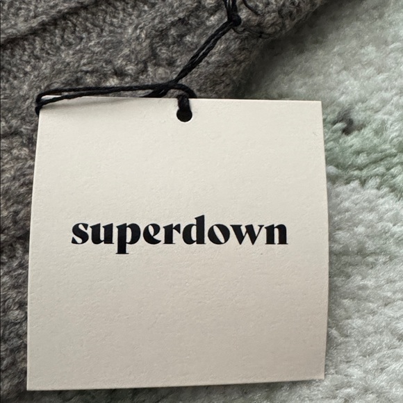 NWT - Superdown Mila ultra crop sweater shrug size Small /Toast - Picture 5 of 5